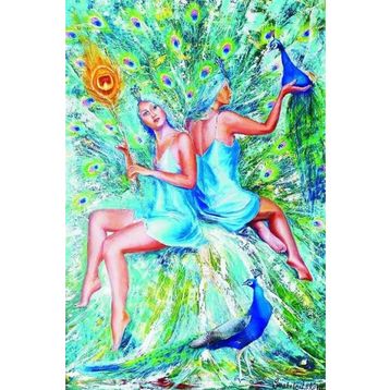 Gold Tavuskuşları 1000 Parça Puzzle