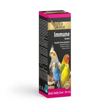 Gold Wings 20 ml Premium Immune Kuşlar için Sistem Enfeksiyon Önleyici Vitamin