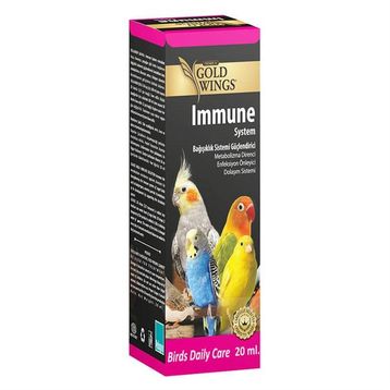 Gold Wings 20 ml Premium Immune Kuşlar için Sistem Enfeksiyon Önleyici Vitamin