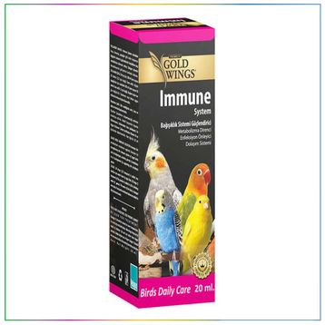 Gold Wings 20 ml Premium Immune Kuşlar için Sistem Enfeksiyon Önleyici Vitamin