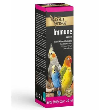 Gold Wings Immune System Kuşlar için Bağışıklık Sistemi Güçlendirici 20 ml Sıvı Vitamin