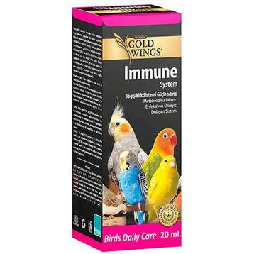 Gold Wings Immune System Kuşlar için Bağışıklık Sistemi Güçlendirici 20 ml Sıvı Vitamin