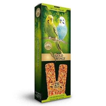 Gold Wings Premium Meyveli Muhabbet Kutulu 2'li Paket Kuşu Krakeri