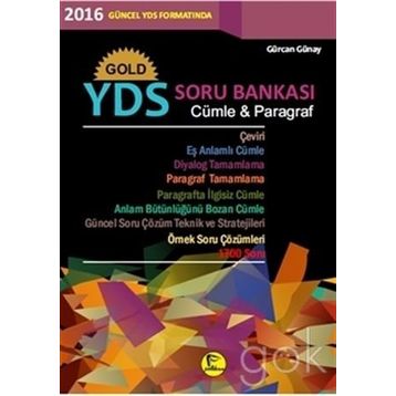 Gold YDS Soru Bankası Cümle ve Paragraf - Gürcan Günay