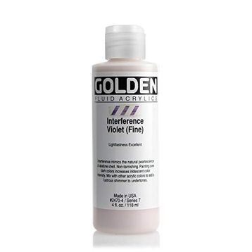 Golden Fluid Seri 7 interference Violet 118 ml Akrilik Boya
