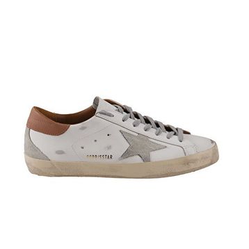 Golden Goose GMF00102.F002182.10803 Beyaz-Kahverengi Erkek Spor Ayakkabı