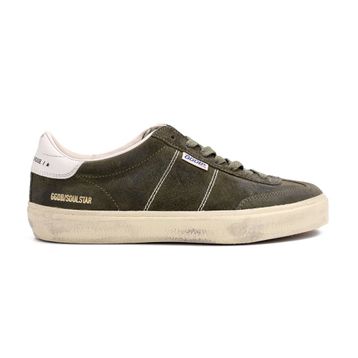 Golden Goose Soul-Star GMF00464.F008346.35869 Haki Yeşil Süet Erkek Günlük Ayakkabı
