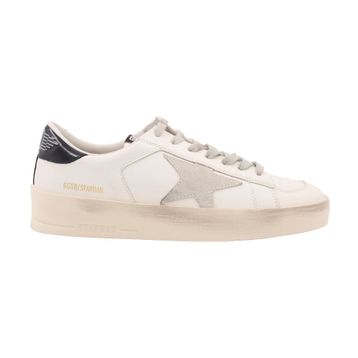 Golden Goose Stardan GMF00128.F000567.10509 Beyaz Buz Grisi Lacivert Deri Erkek Günlük Ayakkabı