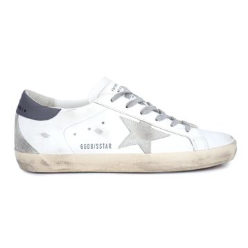 Golden Goose Super-Star GWF00102.F006113.11915 Beyaz Buz Grisi Koyu Gri Deri Kadın Günlük Ayakkabı