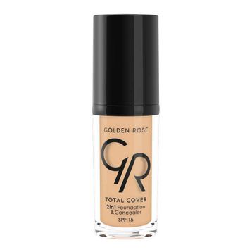 Golden Rose 03 Total Cover 2in1 Foundation Concealar 2'si 1 Arada Fondöten Kapatıcı