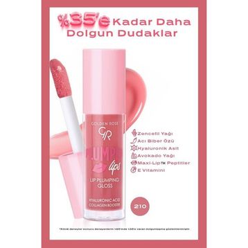 Golden Rose 210 Kahverengi Lip Plumping Gloss Dolgunlaştırıcı Dudak Parlatıcısı