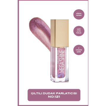 Golden Rose No: 121 Sparkle 3D Mega Shine Lipgloss