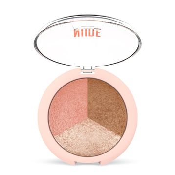 Golden Rose Nude Look Baked Trip Face Powder Allık Bronzer Aydınlatıcı