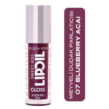 Golden Rose Sweet Kiss No: 07 Blueberry Acai Lip Oil Gloss Dudak Parlatıcısı