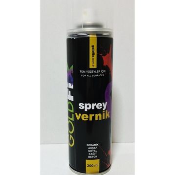 Goldfix Parlak Şeffaf Sprey Vernik
