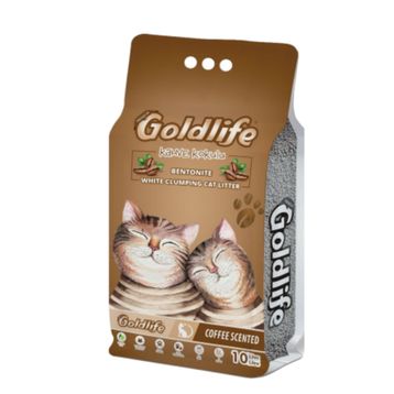 Goldlife Premium Serisi Kahve Kokulu 10 lt Kedi Kumu
