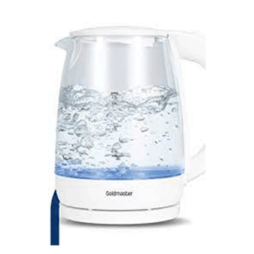 Goldmaster Blue Beyaz 2200 Watt 1.7 L Işıklı Cam Kettle Su Isıtıcı