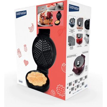 Goldmaster Creme 1000 W Taşmayı Önleyen Waffle Makinesi