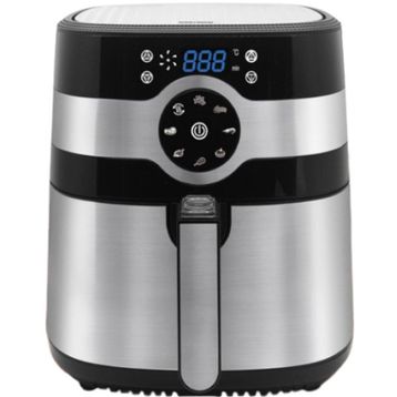 Goldmaster Fitcook 8 lt Inox Geniş Hazneli XXL Dokunmatik Yeniden Isıtma Fonksiyonlu Airfryer Sıcak Hava Fritözü