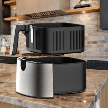 Goldmaster Fitcook 8 lt Inox Geniş Hazneli XXL Dokunmatik Yeniden Isıtma Fonksiyonlu Airfryer Sıcak Hava Fritözü