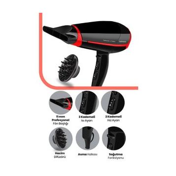 Goldmaster Fönmax Profesyonel Ultra Ince Difüzör Başlıklı Saç Kurutma Fön Makinesi