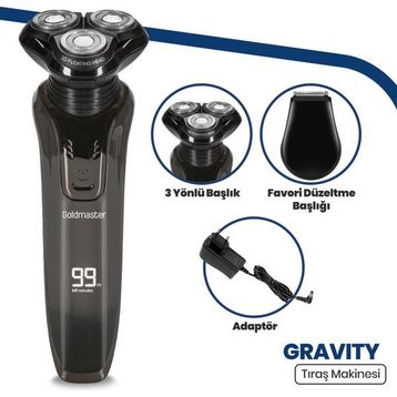 Goldmaster GM-8160 Gravity 2in1 Tıraş Makinesi