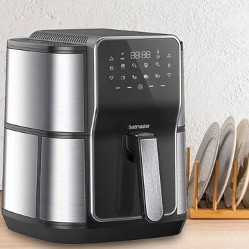 Goldmaster GM-8405 Gloria 7 lt Inox Geniş Hazneli XXL Dokunmatik 8 Ön Ayarlı Airfryer