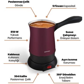 Goldmaster Hünkar Mor Elektrikli Cezve