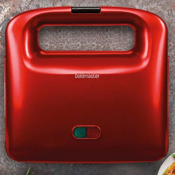Goldmaster IN-6406 Nice Kırmızı Isınmaya Dayanıklı Tost ve Izgara Makinesi
