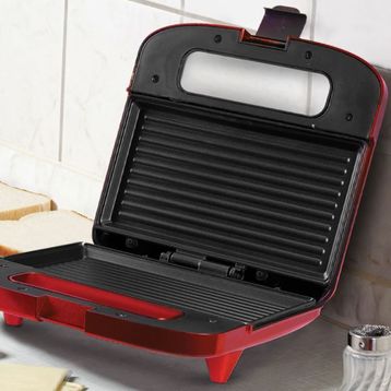 Goldmaster IN-6406 Nice Kırmızı Isınmaya Dayanıklı Tost ve Izgara Makinesi