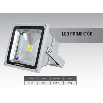 Goldmaster LA 603-30 W Led Projektör