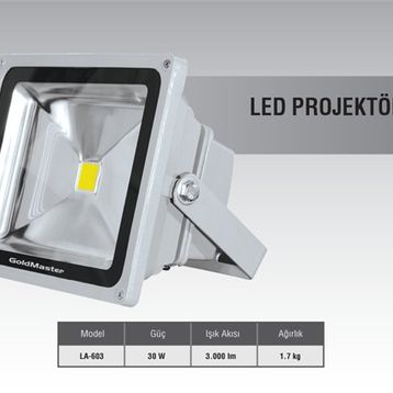 Goldmaster LA 603-30 W Led Projektör