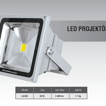 Goldmaster LA 603-30 W Led Projektör