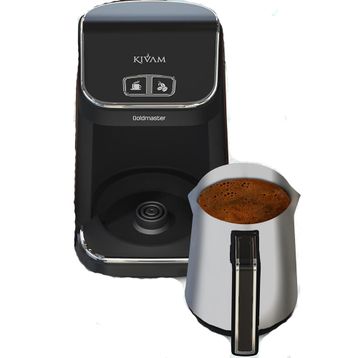 Goldmaster ProKıvam Inox Siyah Geniş Hazne Türk Kahvesi Makinesi