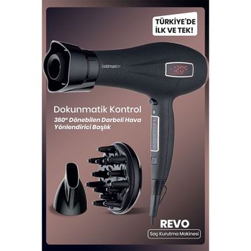 Goldmaster Revo Dokunmatik Kontrollü Saç Kurutma Makinesi
