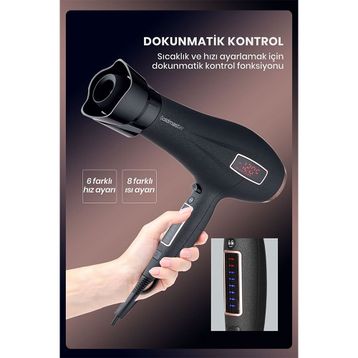 Goldmaster Revo Dokunmatik Kontrollü Saç Kurutma Makinesi