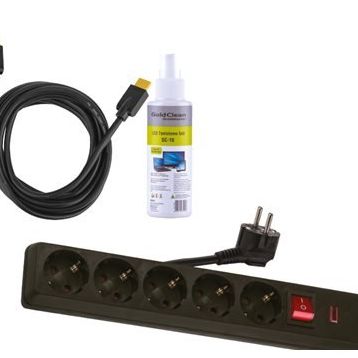 Goldmaster SP-411 5'li Priz Vivanco 42900 HDMI Kablo SC-10 LCD Temizleme Seti