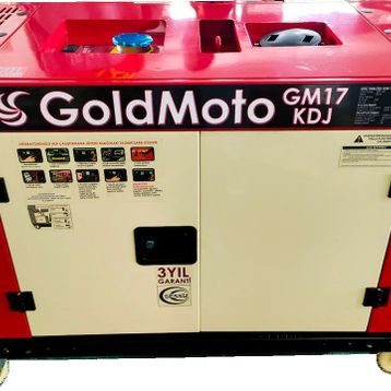 GoldMoto GM17KTDJ 17 KVA Trifaze Marşlı Kabinli Dizel Jeneratör