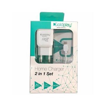 Goldplay 5 Volt 3.0 Amper Hızlı Micro USB Ev Şarj ve Data Kablosu