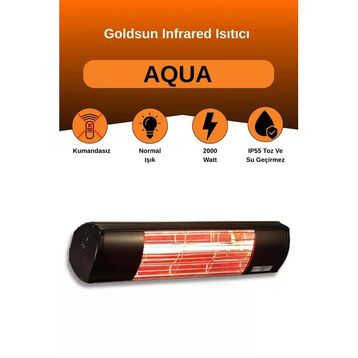 Goldsun Aqua Plus GSA20PLG 2000 Watt Siyah Infrared Isıtıcı