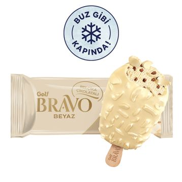 Golf Bravo Belçika Çikolatalı Beyaz 100 ml Dondurma