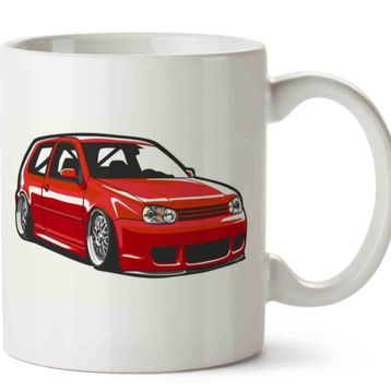 Golf Mk4 Kırmızı Baskılı Kupa