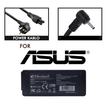 Gomax Asus 19V 2.1A 2.5x0.8 Uyumlu Notebook Adaptör