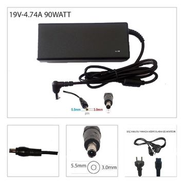 Gomax Samsung NP300E5A-A0HTR Uyumlu Adaptör