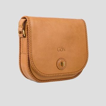Gön Handmade 20026 Camel Tol Deri Çanta