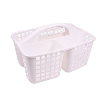 Gondol Plastik Bölmeli Beyaz Sepet