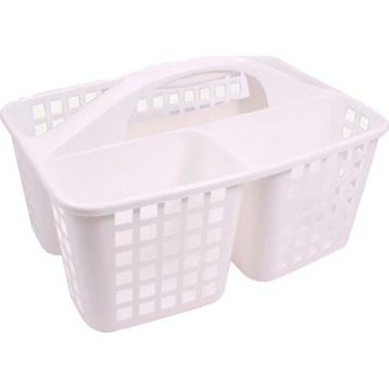 Gondol Plastik Bölmeli Beyaz Sepet
