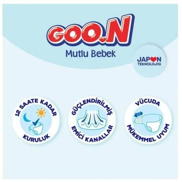 Goo.N Mutlu Bebek No:3 Midi 144 Adet Bebek Bezi