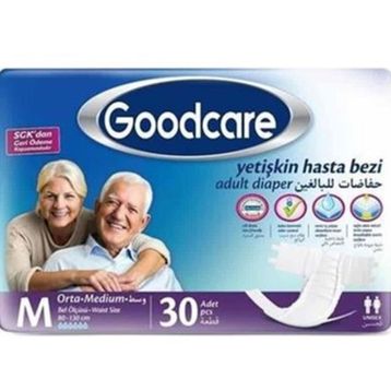 Goodcare Bel Bantlı Yetişkin Medium 30 Adet Yetişkin Hasta Bezi