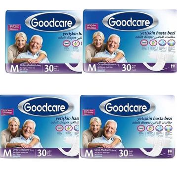 Goodcare Bel Bantlı Yetişkin Medium 4x30 Adet Yetişkin Hasta Bezi